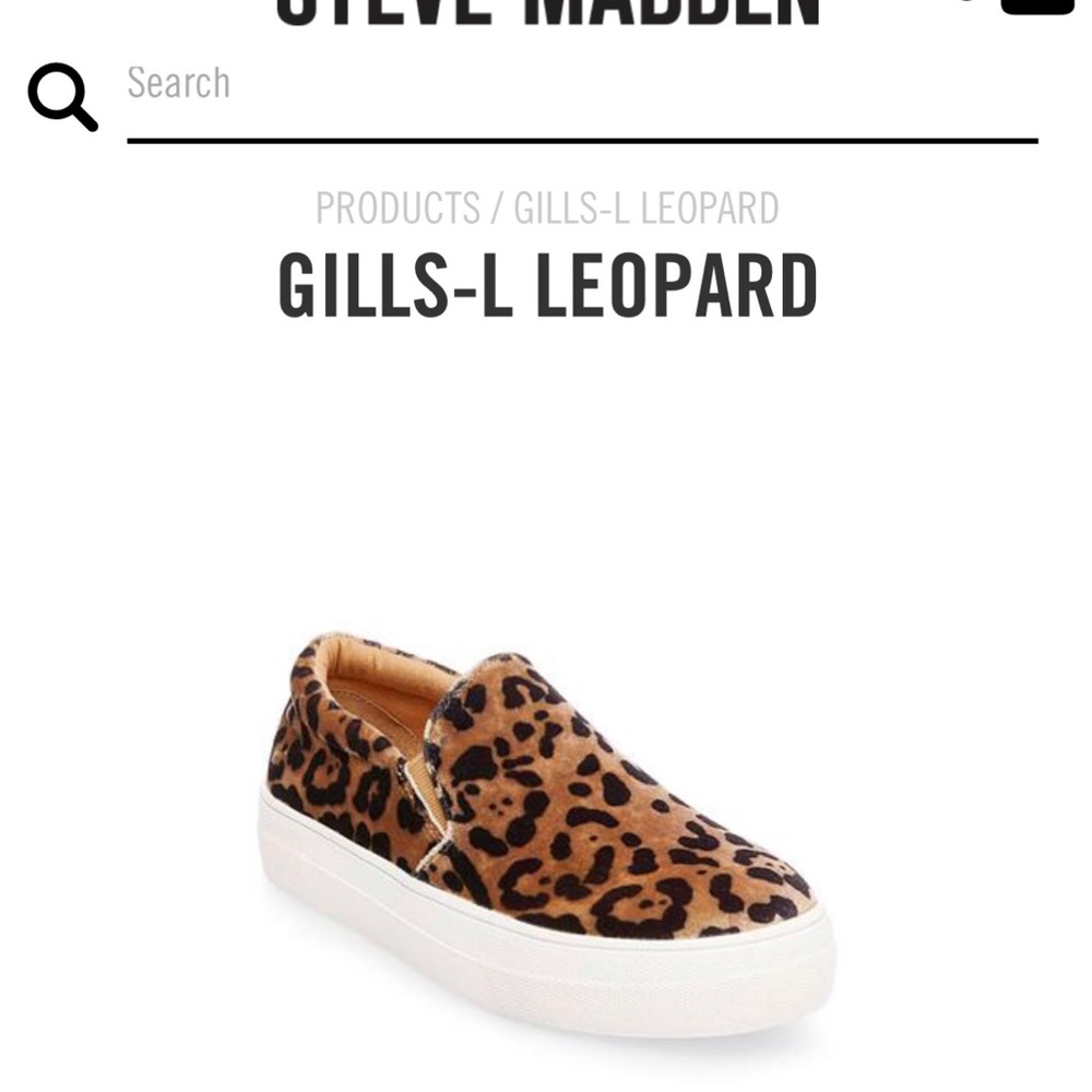 Steve Madden leopard sneakers